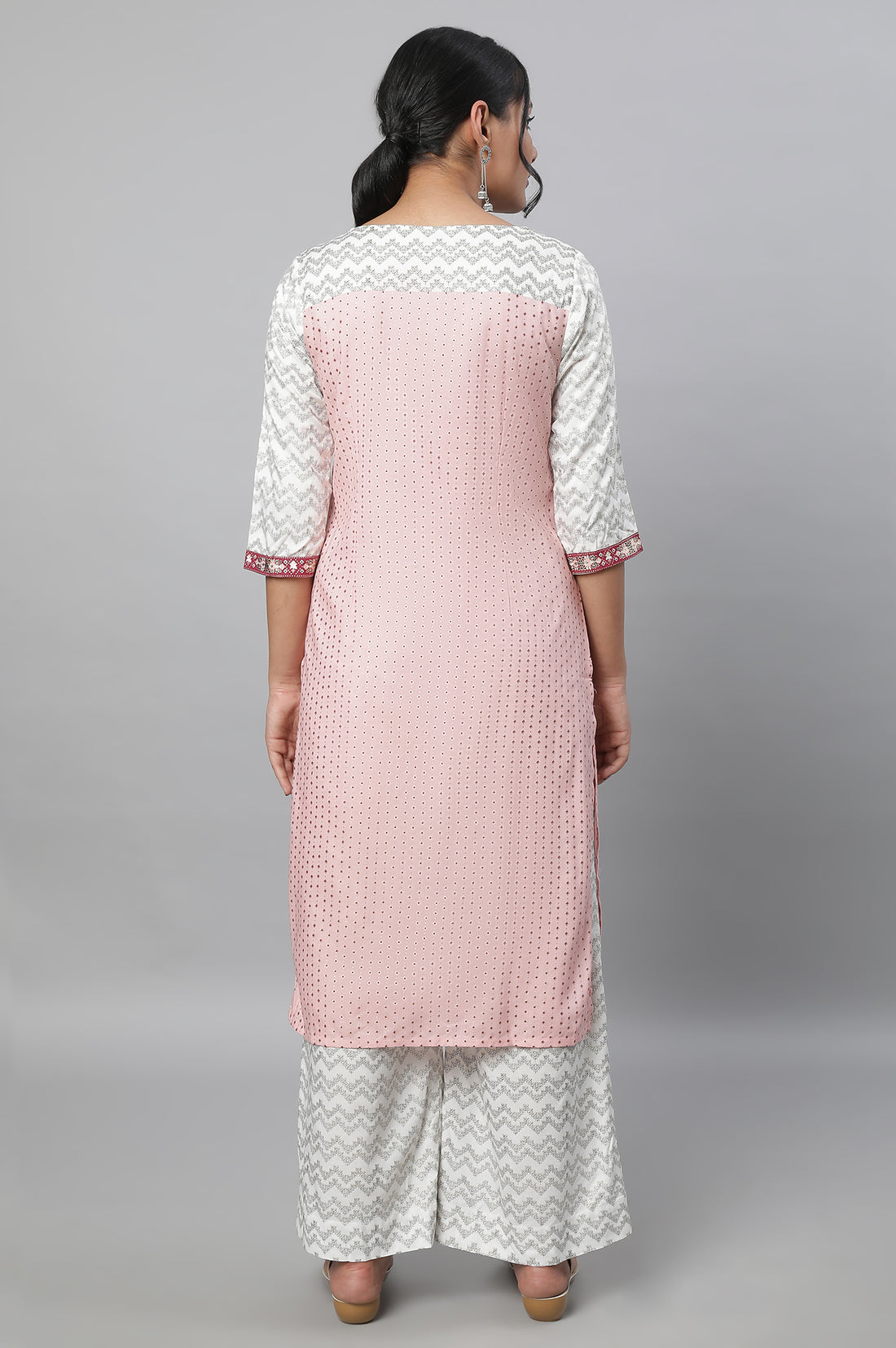 Red Festive kurta &amp; Palazzo Set