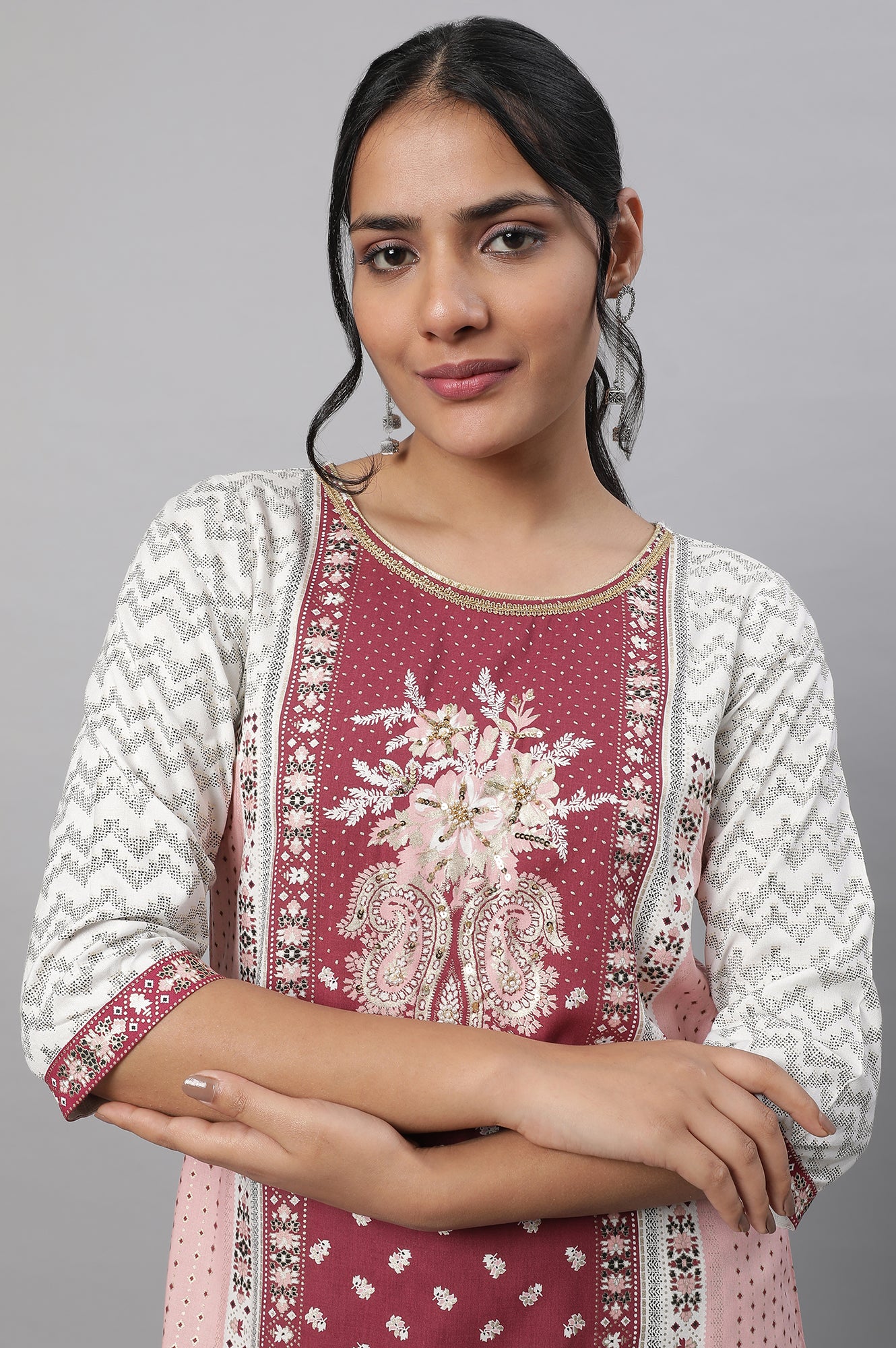 Red Festive kurta &amp; Palazzo Set