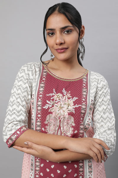 Red Festive kurta & Palazzo Set