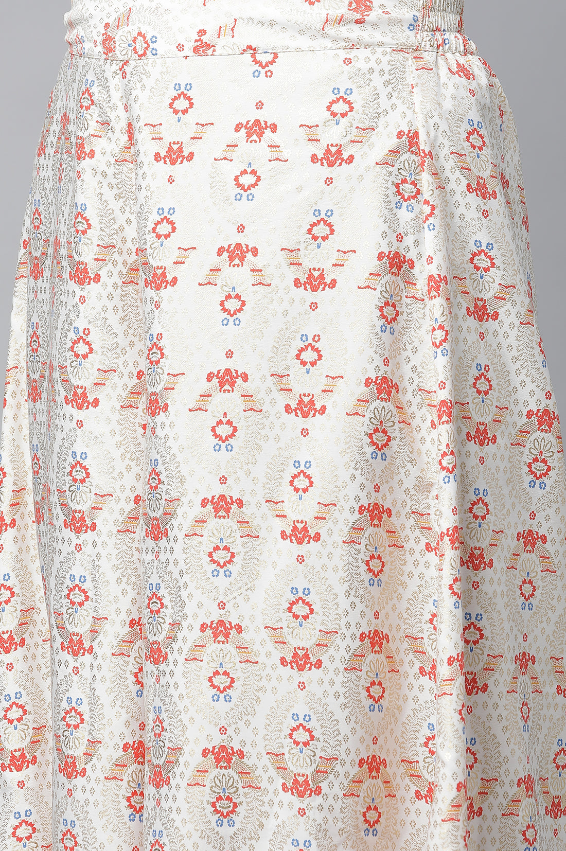 Green Festive kurta, Culottes &amp; Dupatta Set