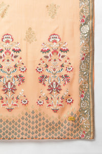 Green Festive kurta, Skirt &amp; Dupatta Set