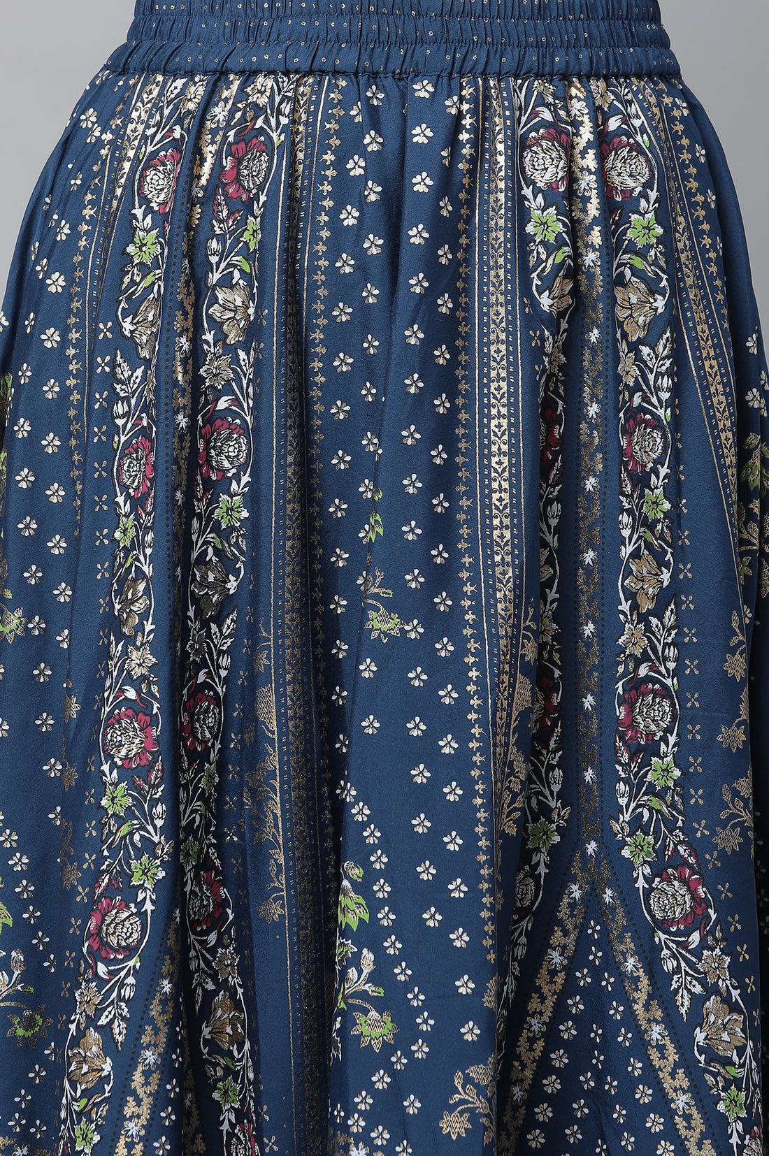 Blue Festive kurta, Skirt &amp; Dupatta Set
