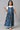 Girls Blue Round Neck Dress With Top