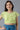 Light Green Sleeveless Emboss Top With Blue Printed Sharara
