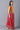 Girls Yellow Foil Printed Top With Red Flared Skirt And Dupatta