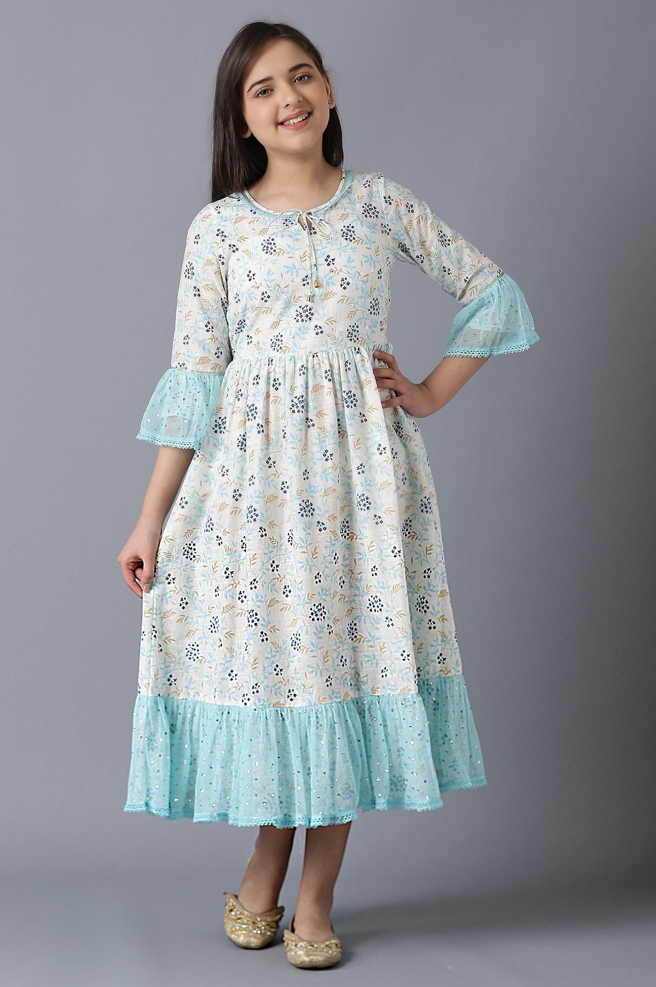 Buy Girls White Cotton Printed Dress Online for Woman Buy Girls White Cotton Printed Dress Online for Woman