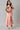 Girls Pink Round Neck kurta With Skirt And Dupatta