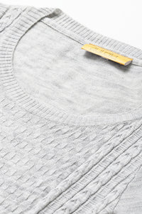 Grey Yarn-dyed Acrylic kurta