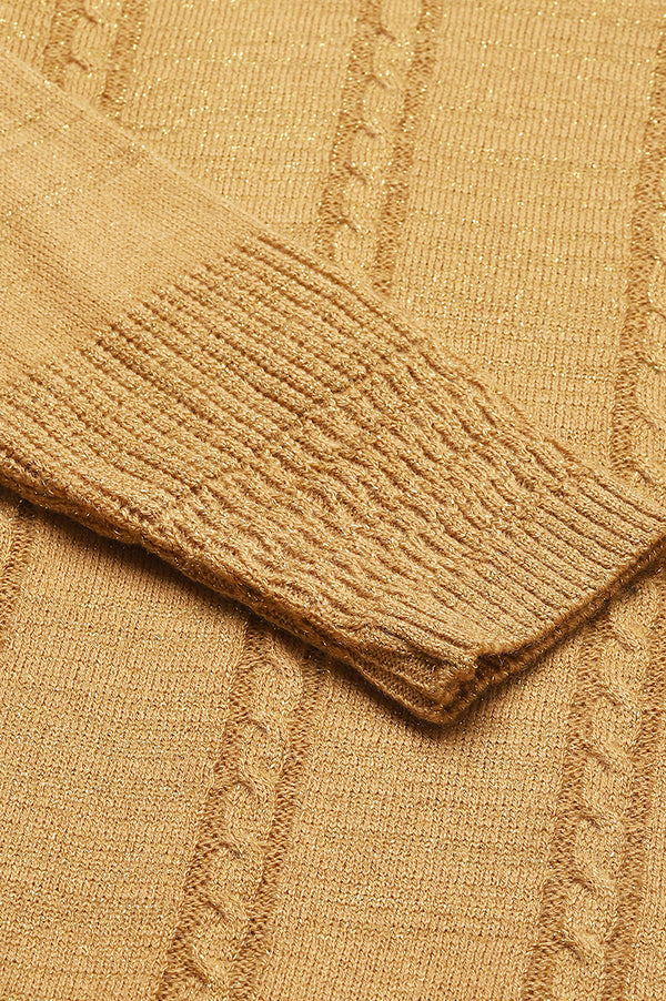 Green Lurex Knitted Plus Size Winter kurta