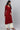 Red A-Line Plus Size Winter kurta With Belt