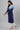 Blue Colour Blocked Plus Size Winter kurta