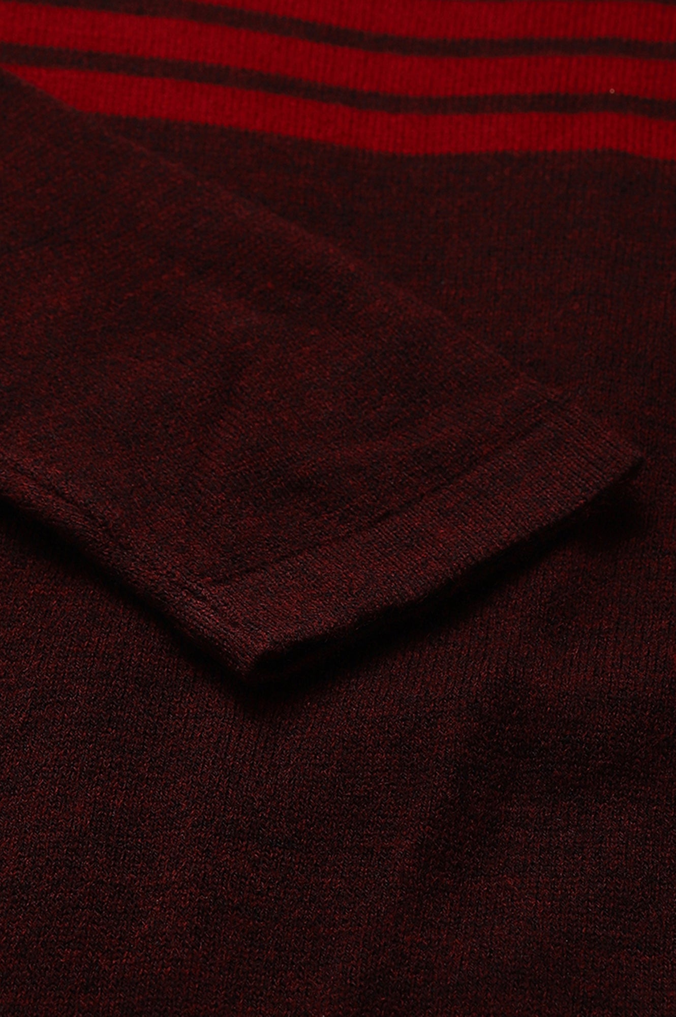 Maroon Colour Blocked Winter kurta