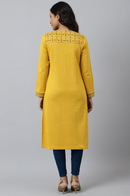 Yellow Festive Look Winter kurta