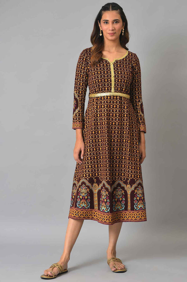 Elleven Women's Aurelia Brown Dress