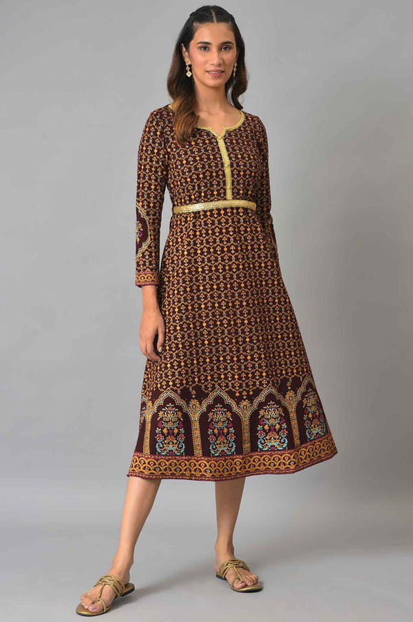 Elleven Women's Aurelia Brown Dress