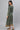 Green Floral Print Winter Dress with Sequins Detailing