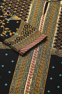 Black Printed Winter Festive kurta