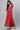 Red Yarn-dyed A-line Winter Dress