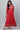 Red Yarn-dyed A-line Winter Dress