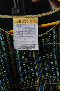 Green Printed Winter kurta