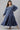 Blue Tiered Winter Plus Size Dress