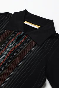 Black Printed Acrylic Winter kurta