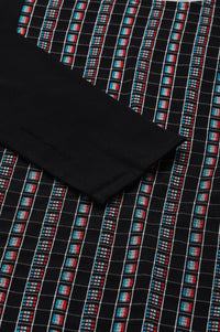 Black Dobby Winter kurta
