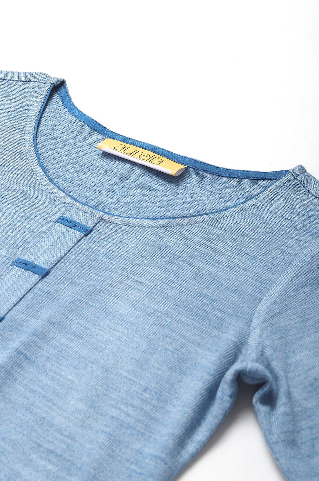 Blue Acrylic Winter kurta