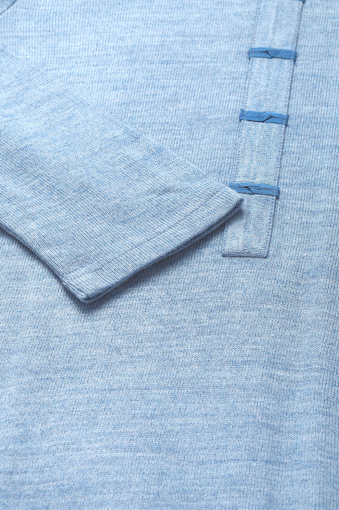 Blue Acrylic Winter kurta