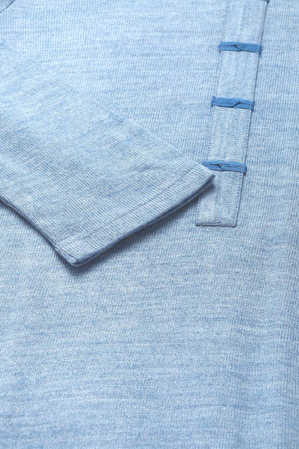 Blue Acrylic Winter kurta