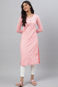 Pink Acrylic Winter kurta