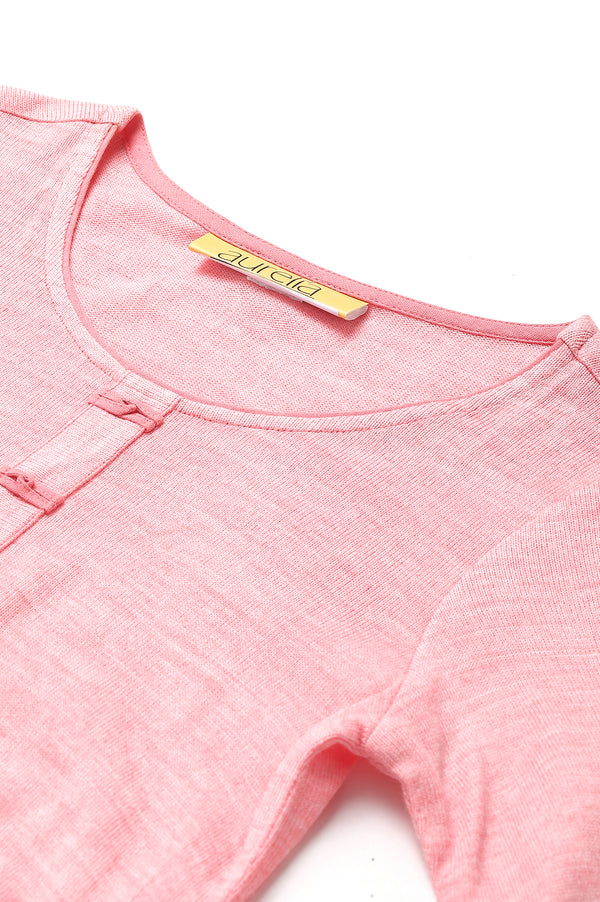 Pink Acrylic Winter kurta