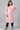 Pink Yarn-Dyed Round Neck Winter Plus Size kurta