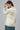 White Yarn-dyed Short Coat