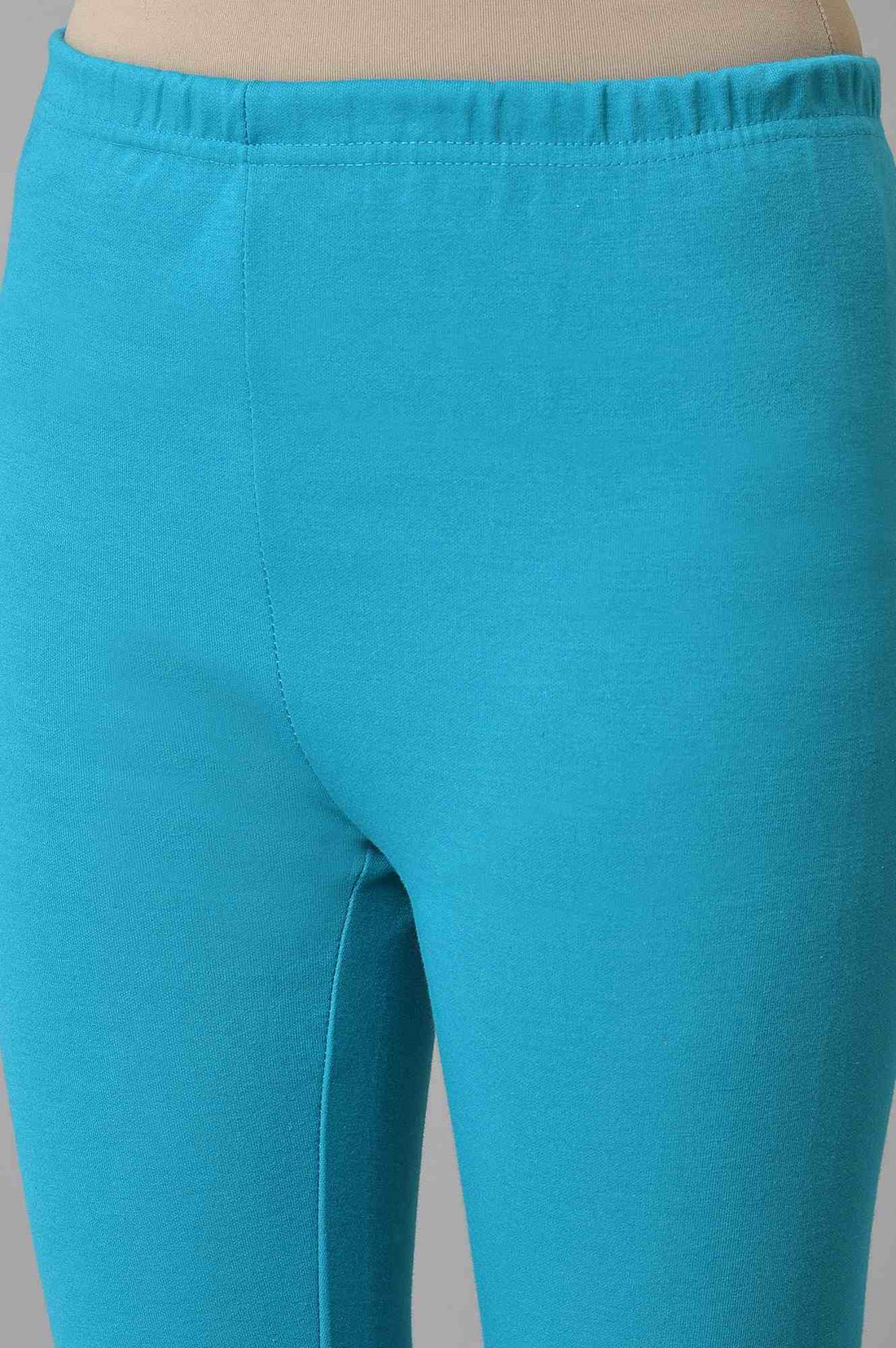 Blue Stretchable Interlock Women Tights