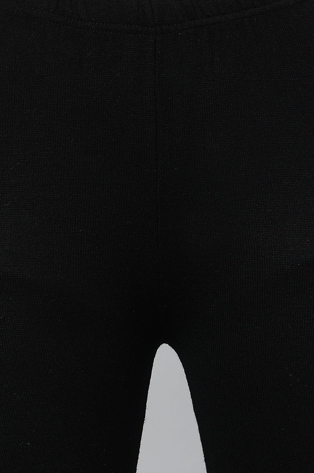 Black Textured Acrylic Skinny Fit Tights
