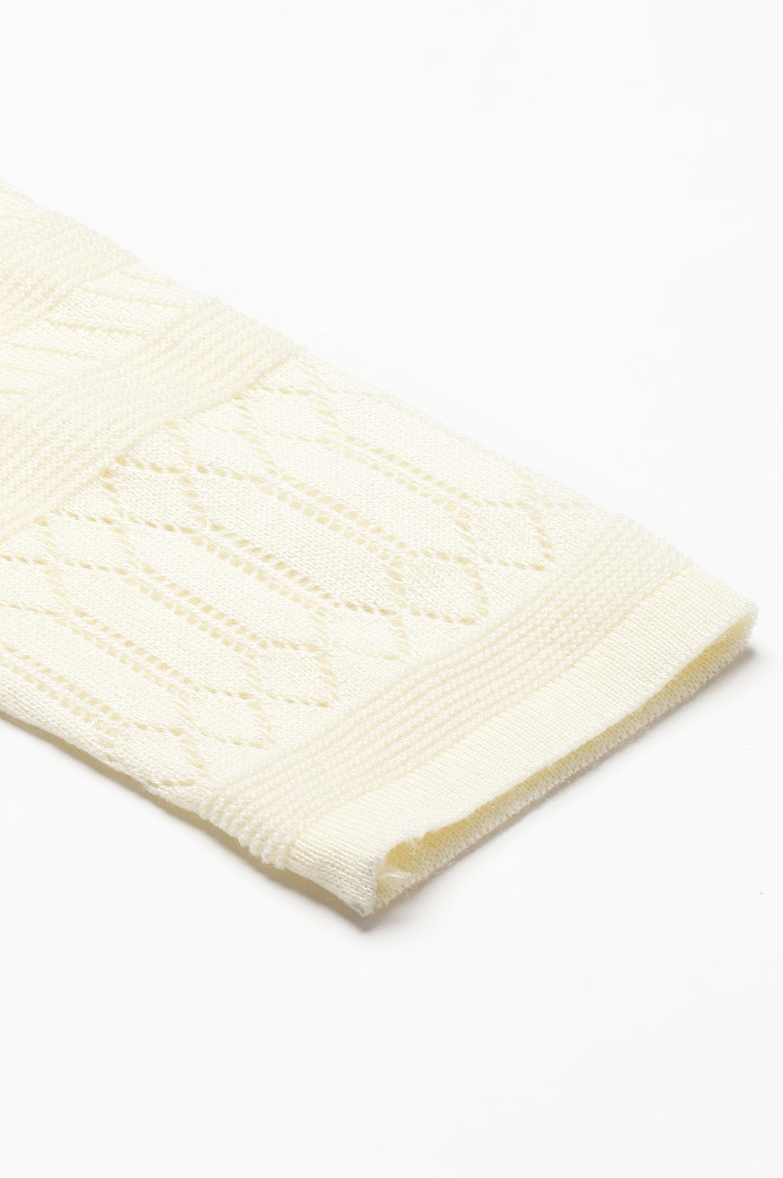 White Textured Acrylic Skinny Fit Tights
