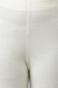 White Textured Acrylic Skinny Fit Tights