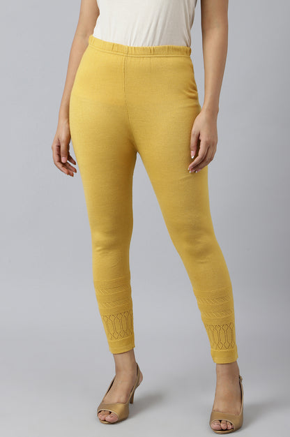 Yellow Acrylic Winter Tights