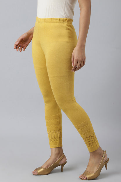 Yellow Acrylic Winter Tights