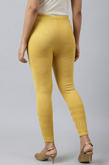 Yellow Acrylic Winter Tights