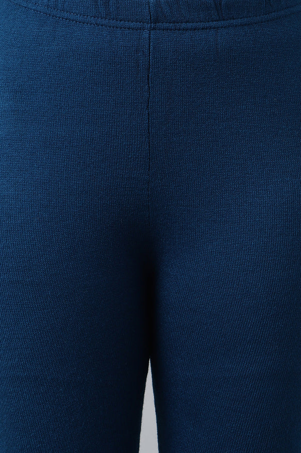 Blue Acrylic Winter Tights