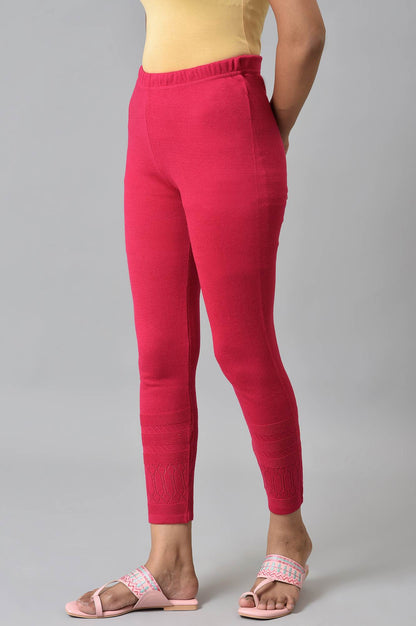 Pink Acrylic Winter Tights