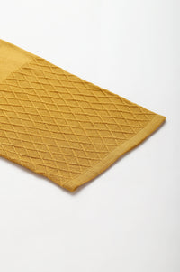 Yellow Ankle Length Straight Winter Palazzo
