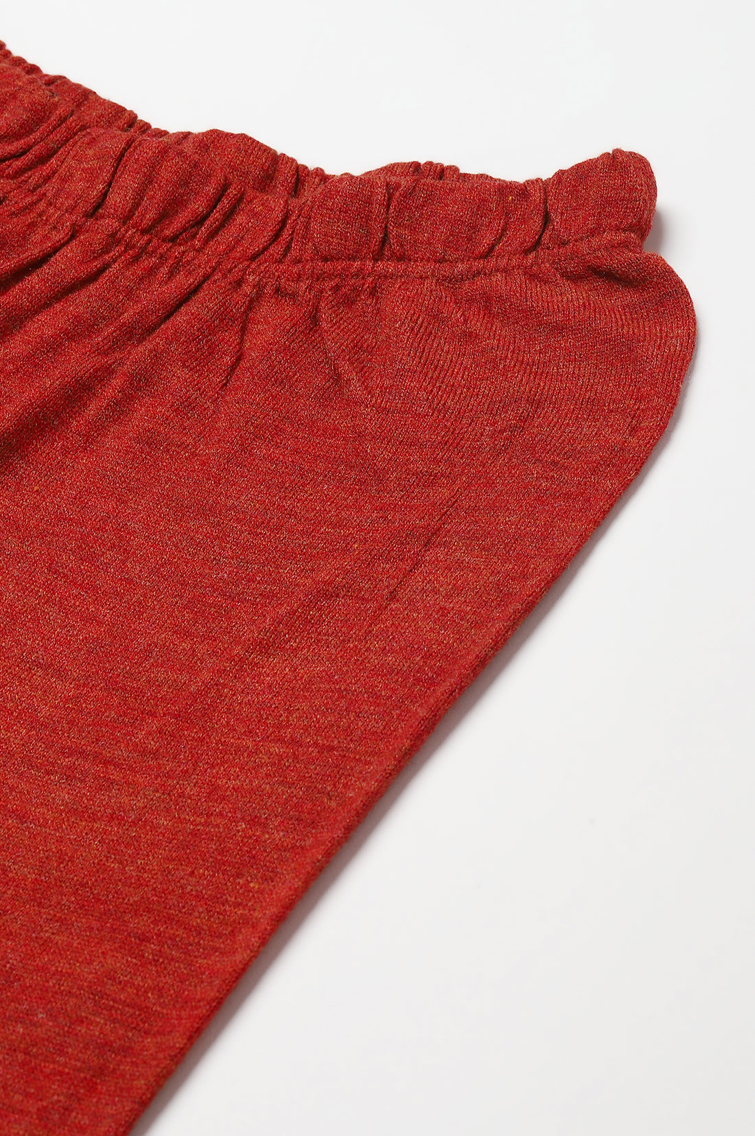 Orange Ankle Length Straight Winter Palazzo
