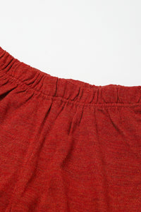 Orange Ankle Length Straight Winter Palazzo