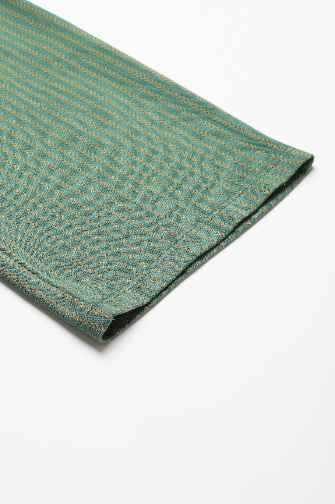 Green Straight Jacquard Winter Palazzo
