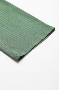 Green Straight Jacquard Winter Palazzo