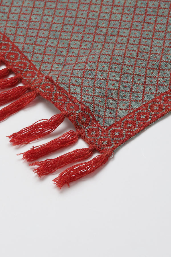 Orange Yarn-Dyed Women Muffler