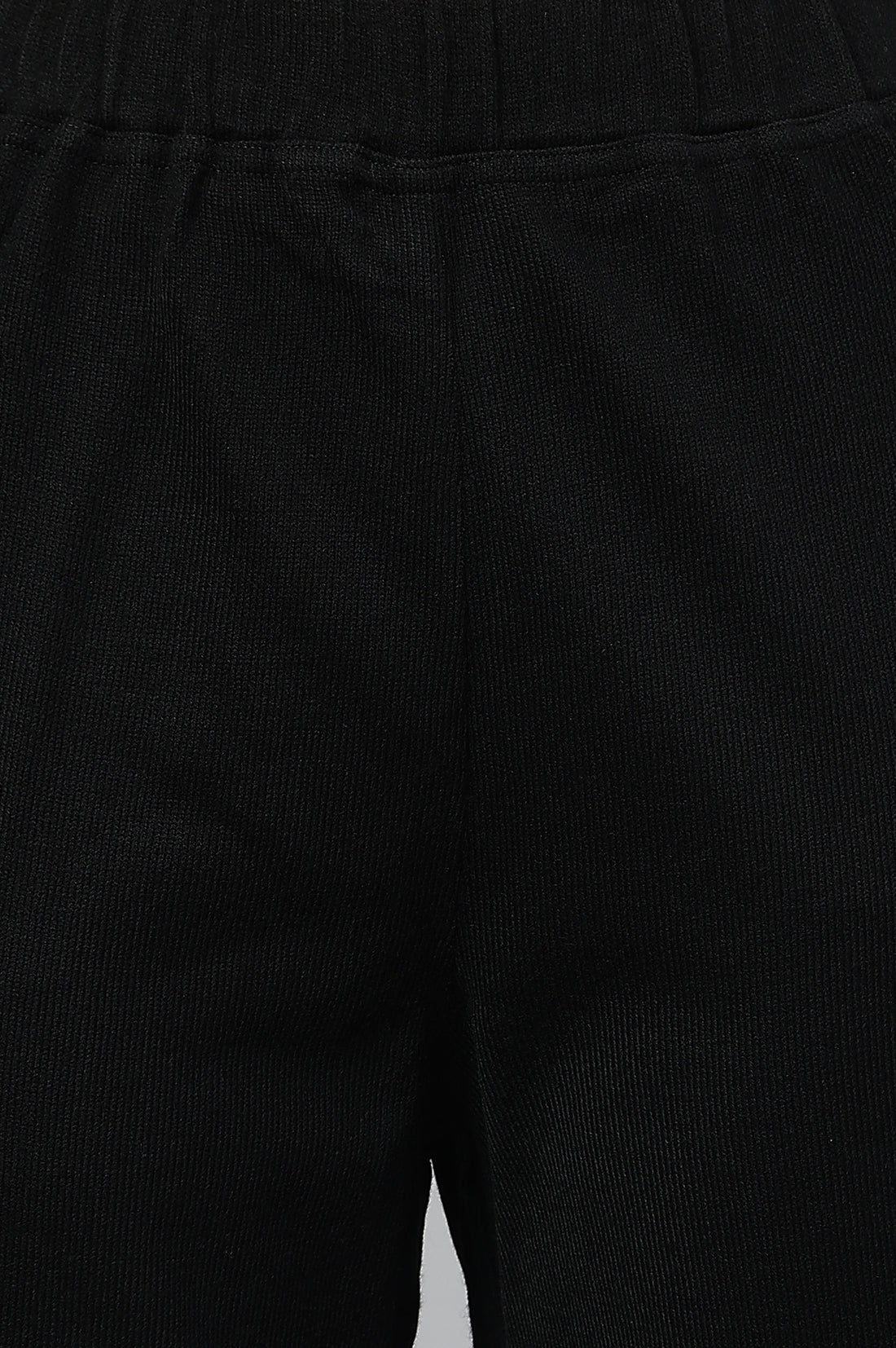 Black Gold Printed Festive Winter kurta and Pants Set